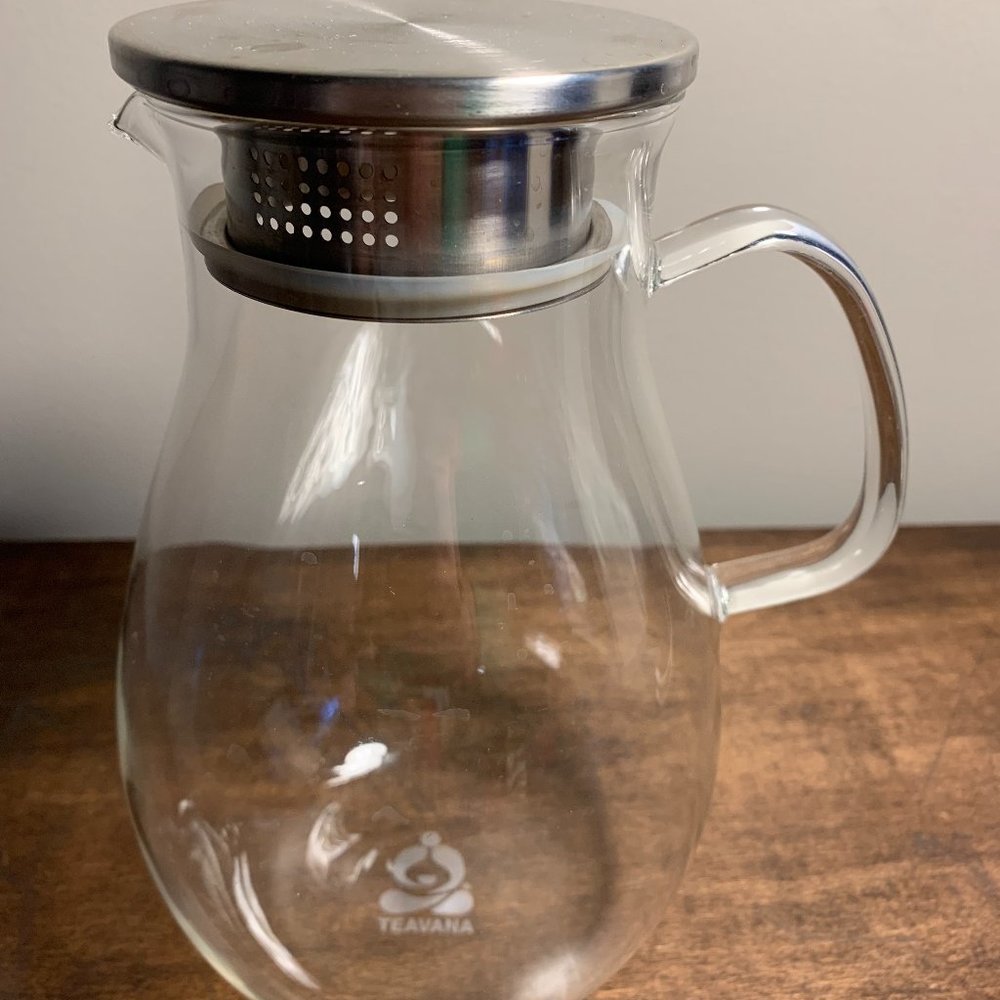 Rare Teavana Glass Ice Tea Pitcher